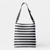 Penguin en Stripes Crossbody Tas (Achterkant)