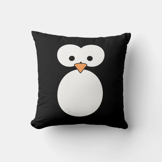 Penguin Eyes Kussen (Voorkant)