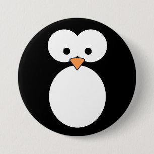 Penguin Eyes Ronde Button 7,6 Cm