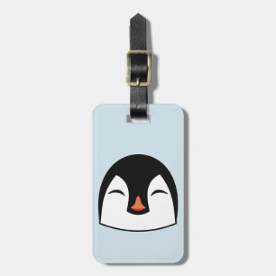 Penguin Face Bagagelabel