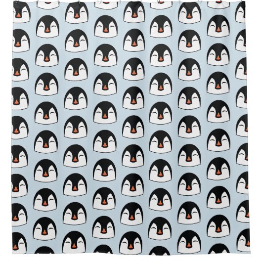 Penguin Face Douchegordijn (Voorkant)