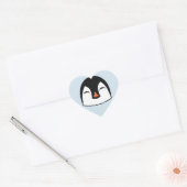 Penguin Face Hart Sticker (Envelop)