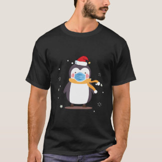 Penguin Face Santa Penguin T-shirt