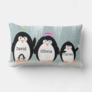 Penguin Familie Kussensloop Kussen