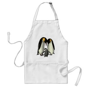 Penguin Family Apron Standaard Schort