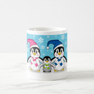 Penguin Family Coffee Mok