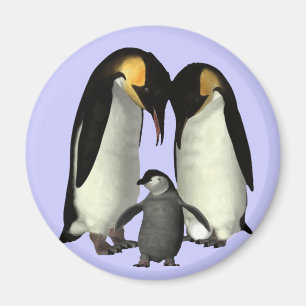 Penguin Family Magnet Magneet
