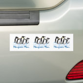 Penguin Fan Bumpersticker (Op auto)