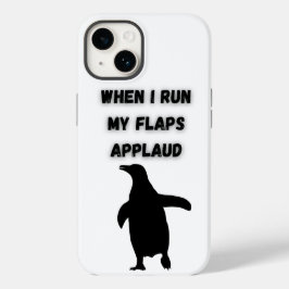penguin flaps applaud inappropriate embarrassing Case-Mate iPhone 14 hoesje