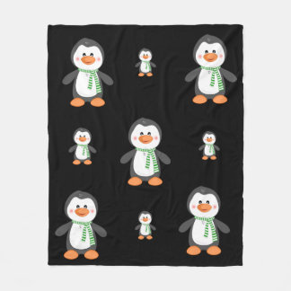 Penguin fleece werp deken