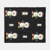 Penguin fleece werp deken (Voorkant (Horizontaal))