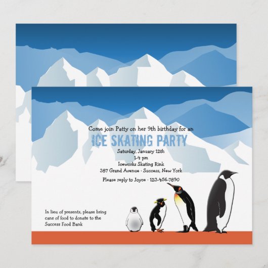 Penguin Friends Kaart (Voorkant / Achterkant)