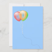 Penguin Fun Birthday Party Kaart (Achterkant)