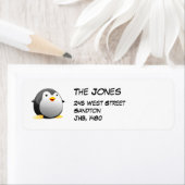 Penguin gepersonaliseerd wit etiket (Insitu)