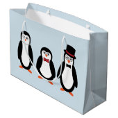 Penguin Gift Bag Groot Cadeauzakje (Achterkant Gekanteld)