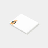 Penguin gitarist post-it® notes (Schuin)