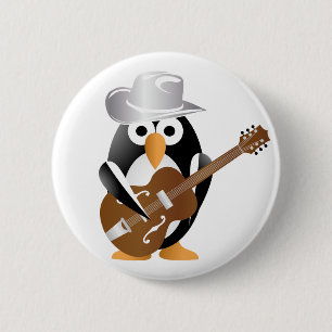 Penguin gitarist ronde button 5,7 cm
