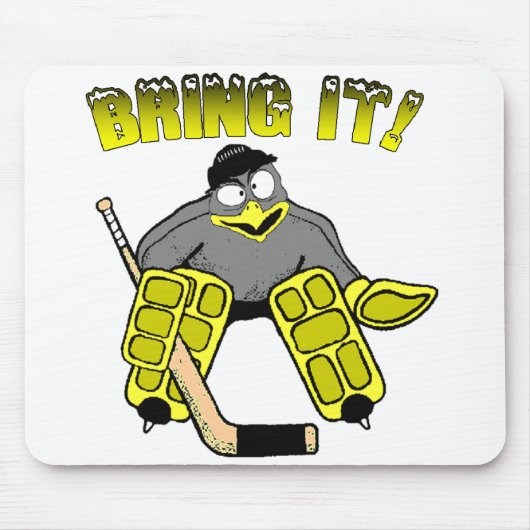 Penguin Goalie Mousepad Muismat (Voorkant)