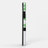 Penguin Green Assorted Pois iPhone 5 Coque (Dos/Droite)