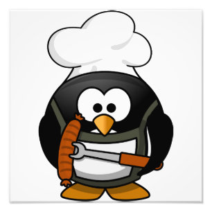 Penguin Grill Foto Afdruk