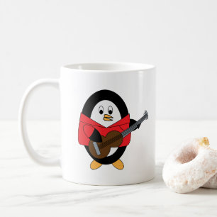 Penguin Guitar Musician Cute Koffiemok