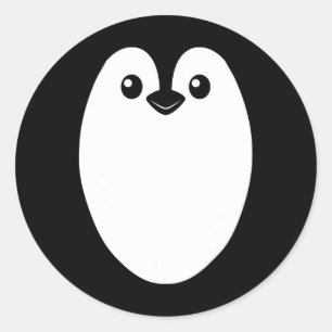 Penguin Halloween Kostuum Voor Mannen Vrouwen Kind Ronde Sticker