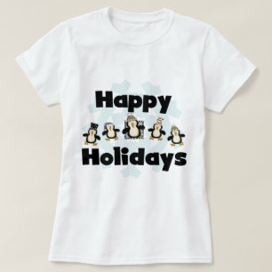 Penguin Happy Holidays Tshirts et cadeaux