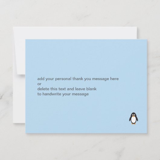 Penguin Hartelijk dank Bedankkaart (Achterkant)