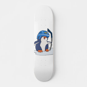 Penguin hockey   achtergrondkleur kiezen skateboard