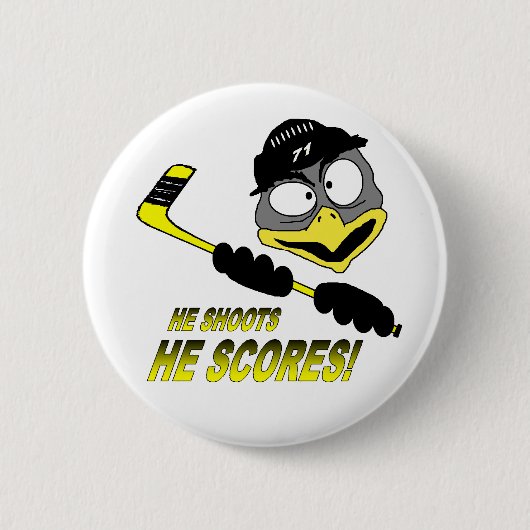 Penguin Hockey Button (Voorkant)