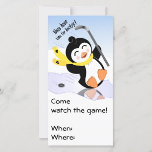 Penguin Hockey Invitation