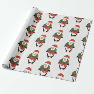 Penguin Holiday - Kinder kunst voor CHOC Cadeaupapier