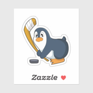 Penguin Ice hockey Ice hockey stick Sticker