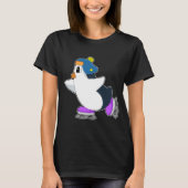 Penguin Ice skating Ice schaatsen T-shirt (Voorkant)