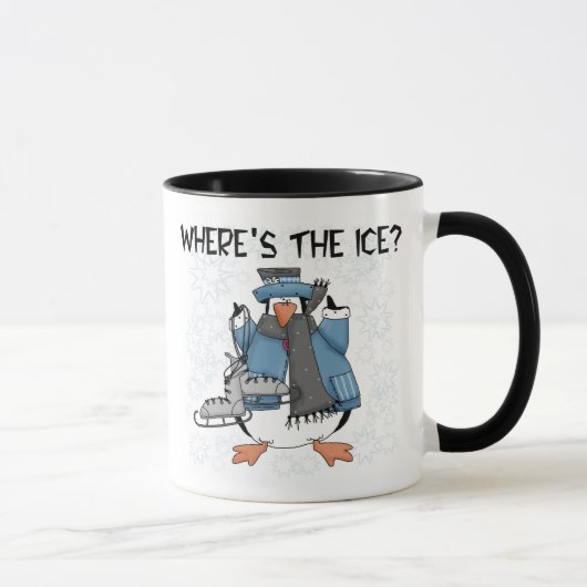 Penguin Ice Skating Mok (Rechts)