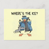 Penguin Ice Skating Tshirts en Gifts Briefkaart (Voorkant)