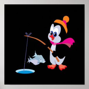 Penguin Ice Vissen 2 Poster