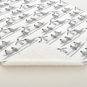 Penguin Iceberg Party Sherpa Blanket Sherpa Deken (3/4)