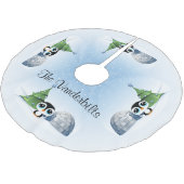 Penguin Igloo kerstboomrok Kerstboom Rok (Gekanteld)