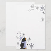 Penguin in Awe Briefpapier (Voorkant / Achterkant)