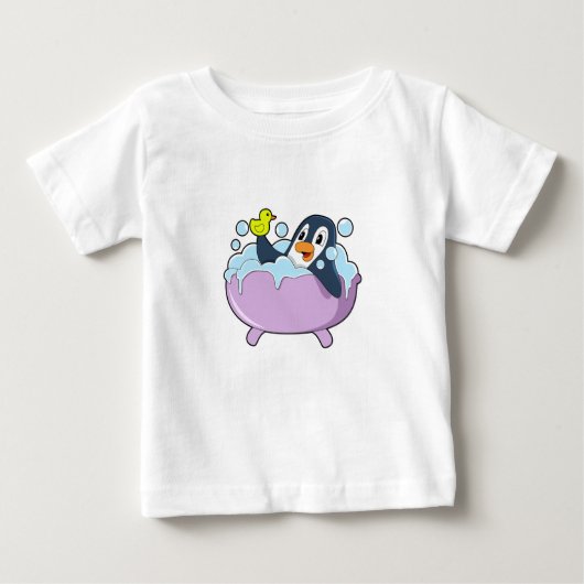 Penguin in Bathtub met Duck (Voorkant)