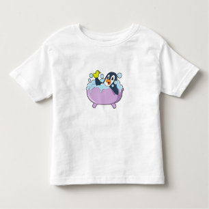 Penguin in Bathtub met Duck Kinder Shirts