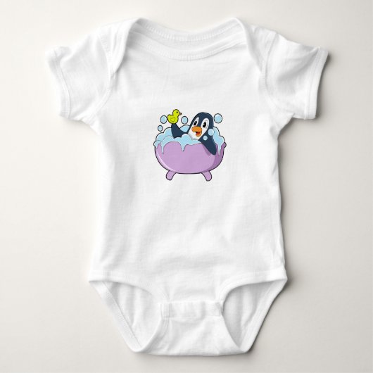 Penguin in Bathtub met Duck Romper (Voorkant)