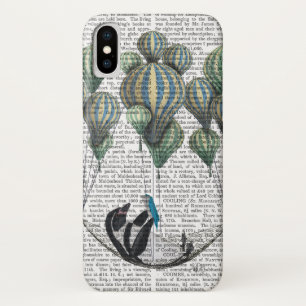 Penguin in Hammock Balloon iPhone X Hoesje