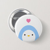 Penguin in Love Button (Voorkant /achterkant)