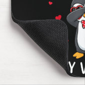 Penguin Is My Valentine Funny Bird V Day Cute Anim Muismat (Hoek)