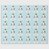 Penguin Japans schrift dat pinguïn leest Cadeaupapier (Vlak)