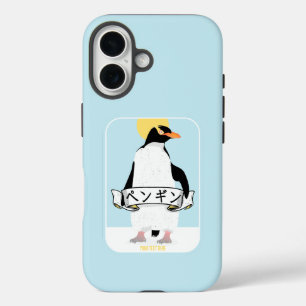 Penguin Japans schrift dat pinguïn leest iPhone 16 Hoesje