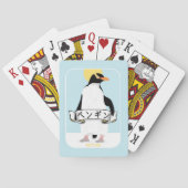 Penguin Japans schrift dat pinguïn leest Pokerkaarten (Achterkant)