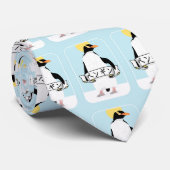 Penguin Japans schrift dat pinguïn leest Stropdas (Opgerold)